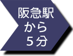 阪急駅から３分